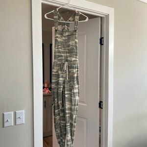 Wallflower Green Camouflage Jumpsuit